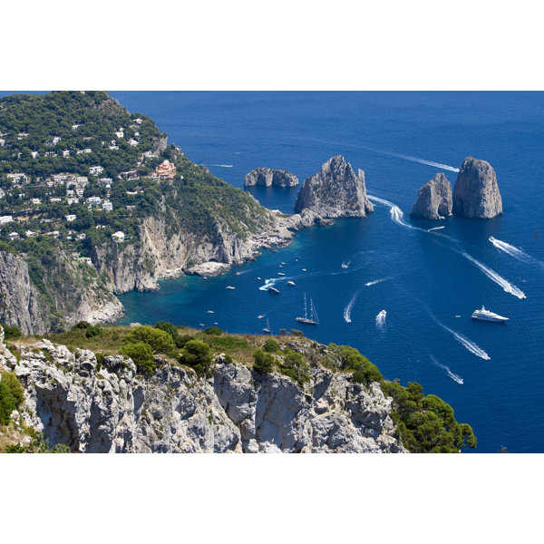 Breakwater Bay Anir Capri Naples Italy On Canvas By Ronnybas Print